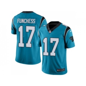 Youth Nike Carolina Panthers #17 Devin Funchess Blue Stitched NFL Limited Rush Jersey