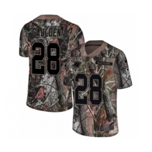 Youth Nike Carolina Panthers #28 Rashaan Gaulden Camo Rush Realtree Limited NFL Jersey