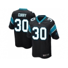 Youth Nike Carolina Panthers #30 Stephen Curry Black Team Color Stitched NFL Elite Jersey