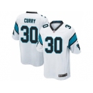 Youth Nike Carolina Panthers #30 Stephen Curry White Stitched NFL Elite Jersey