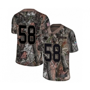 Youth Nike Carolina Panthers #58 Thomas Davis Camo Rush Realtree Limited NFL Jersey