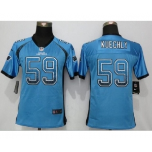 Youth Nike Carolina Panthers #59 Luke Kuechly Drift Fashion Blue Jerseys