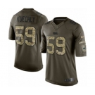 Youth Nike Carolina Panthers #59 Luke Kuechly Limited Green Salute to Service NFL Jersey