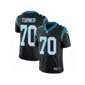 Youth Nike Carolina Panthers #70 Trai Turner Vapor Untouchable Limited Black Team Color NFL Jersey