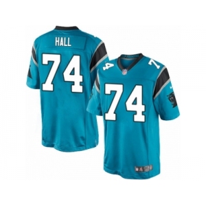 Youth Nike Carolina Panthers #74 Daeshon Hall Limited Blue Alternate NFL Jersey