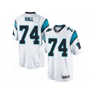 Youth Nike Carolina Panthers #74 Daeshon Hall Limited White NFL Jersey