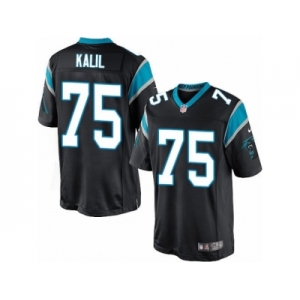 Youth Nike Carolina Panthers #75 Matt Kalil Limited Black Team Color NFL Jersey