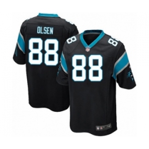Youth Nike Carolina Panthers #88 Greg Olsen Black Team Color NFL Jersey