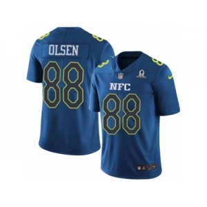 Youth Nike Carolina Panthers #88 Greg Olsen Limited Blue 2017 Pro Bowl NFL Jersey