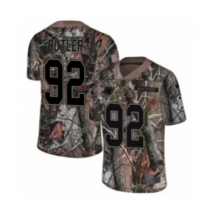 Youth Nike Carolina Panthers #92 Vernon Butler Camo Rush Realtree Limited NFL Jersey