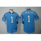 nike youth nfl jerseys carolina panthers #1 newton blue[nike limited]