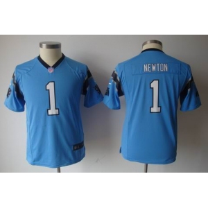 nike youth nfl jerseys carolina panthers #1 newton blue[nike]