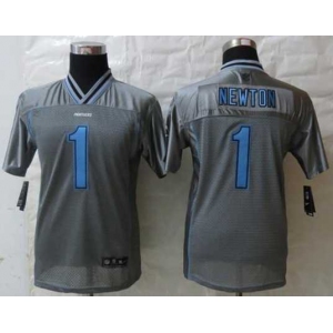 nike youth nfl jerseys carolina panthers #1 newton grey[nike vapor]