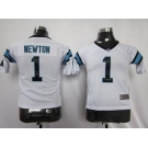 nike youth nfl jerseys carolina panthers #1 newton white[nike]