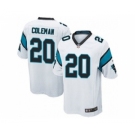 nike youth nfl jerseys carolina panthers #20 kurt coleman white[nike]