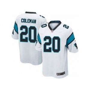 nike youth nfl jerseys carolina panthers #20 kurt coleman white[nike]