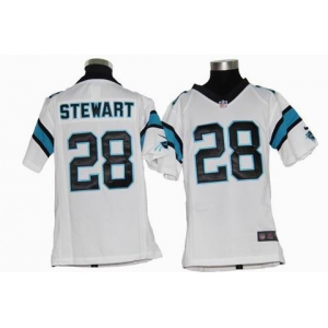 nike youth nfl jerseys carolina panthers #28 stewart white[nike]