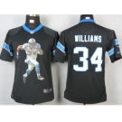 nike youth nfl jerseys carolina panthers #34 williams black[portrait fashion]