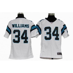 nike youth nfl jerseys carolina panthers #34 williams white[nike]