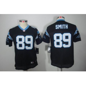 nike youth nfl jerseys carolina panthers #89 steve smith black[nike limited]