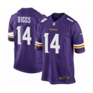 Men's Nike Minnesota Vikings #14 Stefon Diggs Game Purple Team Color NFL Jersey