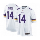 Men's Nike Minnesota Vikings #14 Stefon Diggs Game White NFL Jersey