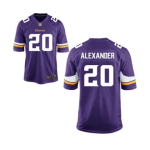 Men's Nike Minnesota Vikings #20 Mackensie Alexander Game Purple Team Color NFL Jersey