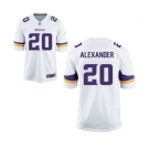 Men's Nike Minnesota Vikings #20 Mackensie Alexander Game White NFL Jersey