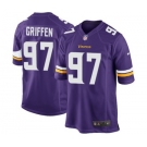 Men's Nike Minnesota Vikings #97 Everson Griffen Game Purple Team Color NFL Jersey