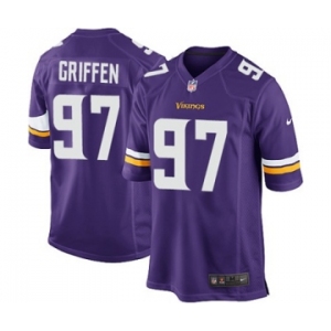 Men's Nike Minnesota Vikings #97 Everson Griffen Game Purple Team Color NFL Jersey