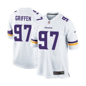 Men's Nike Minnesota Vikings #97 Everson Griffen Game White NFL Jersey