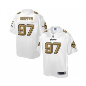 Men's Nike Minnesota Vikings #97 Everson Griffen Game White Pro Line Fashion NFL Jersey