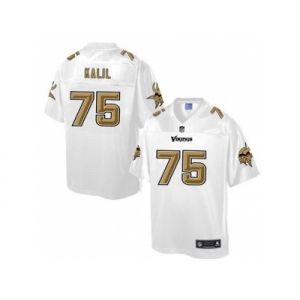 Nike Minnesota Vikings #75 Matt Kalil White Men's NFL Pro Line Fashion Game Jersey