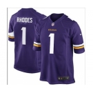 nike nfl jerseys minnesota vikings #1 rhodes purple[game][rhodes]