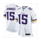 nike nfl jerseys minnesota vikings #15 jennings white[game]
