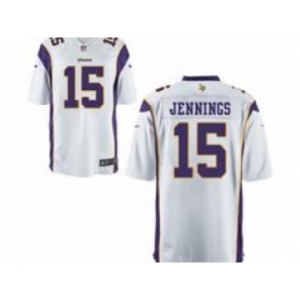 nike nfl jerseys minnesota vikings #15 jennings white[game]