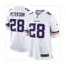 nike nfl jerseys minnesota vikings #28 peterson white[game new]