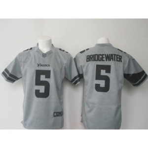 nike nfl jerseys minnesota vikings #5 bridgewater gray[game][bridgewater]