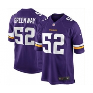 nike nfl jerseys minnesota vikings #52 greenway purple[game]