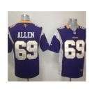 nike nfl jerseys minnesota vikings #69 allen purple[game]