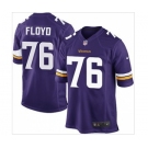 nike nfl jerseys minnesota vikings #76 floyd purple[game]