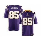 nike nfl jerseys minnesota vikings #85 childs purple[game]