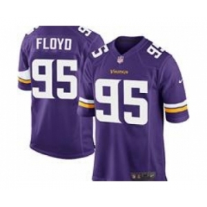 nike nfl jerseys minnesota vikings #95 floyd purple[game]