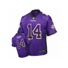 Men's Nike Minnesota Vikings #14 Stefon Diggs Elite Purple Drift Fashion NFL Jersey