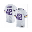 Men's Nike Minnesota Vikings #42 Ben Gedeon Elite White NFL Jersey