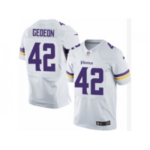 Men's Nike Minnesota Vikings #42 Ben Gedeon Elite White NFL Jersey