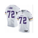 Men's Nike Minnesota Vikings #72 Jake Long Elite White NFL Jersey