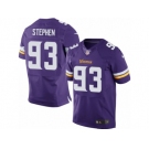 Men's Nike Minnesota Vikings #93 Shamar Stephen Elite Purple Team Color NFL Jersey
