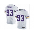 Men's Nike Minnesota Vikings #93 Shamar Stephen Elite White NFL Jersey