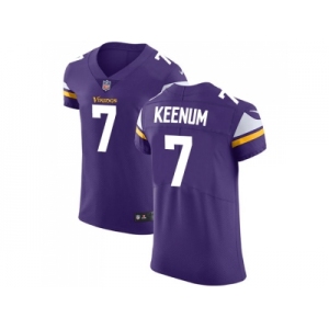 Nike Minnesota Vikings #7 Case Keenum Purple Team Color Men Stitched NFL Vapor Untouchable Elite Jersey